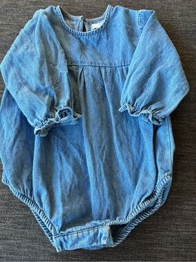 The Simple Folk Denim Bubble Romper